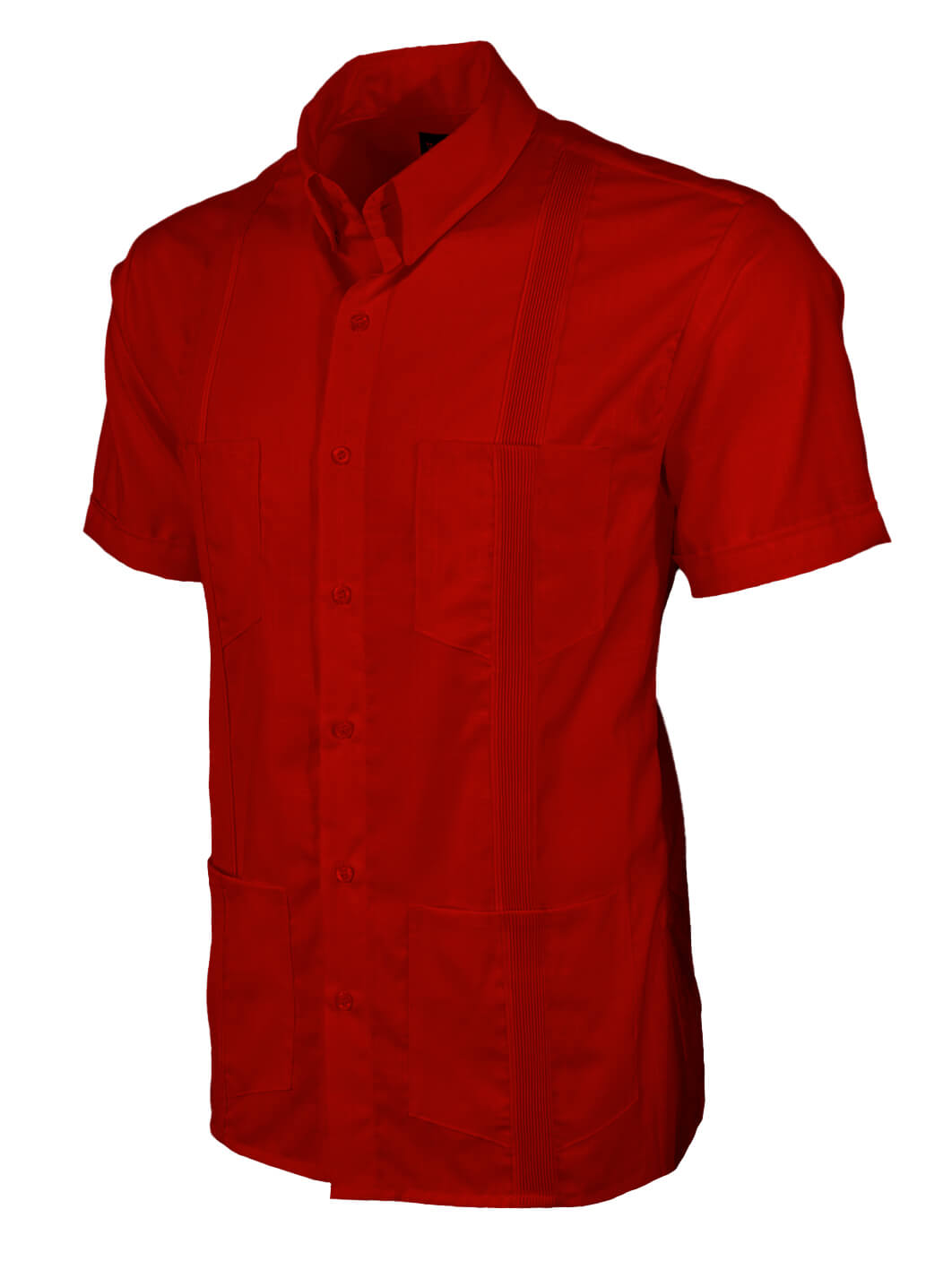 Fiesta Red Four Pocket Traditional Guayabera