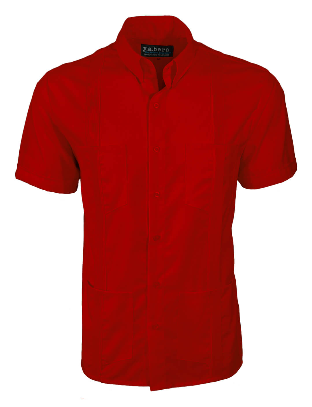 Fiesta Red Four Pocket Traditional Guayabera