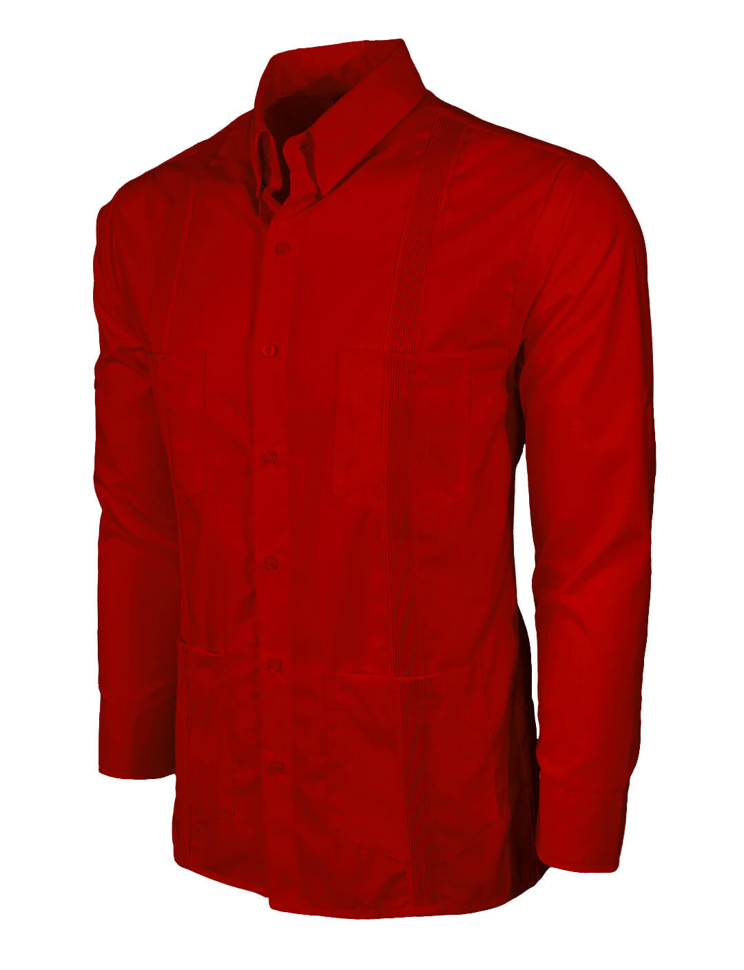 Fiesta Red Four Pocket Traditional Guayabera