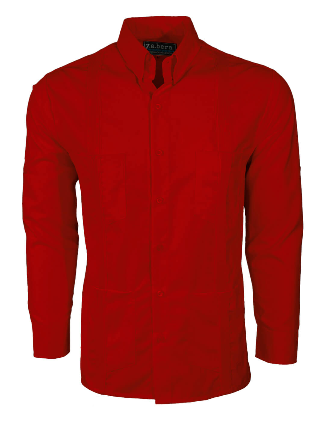 Fiesta Red Four Pocket Traditional Guayabera