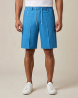Turqueza Pin-Tuck Linen Shorts