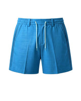 Turqueza Pin-Tuck Linen Shorts