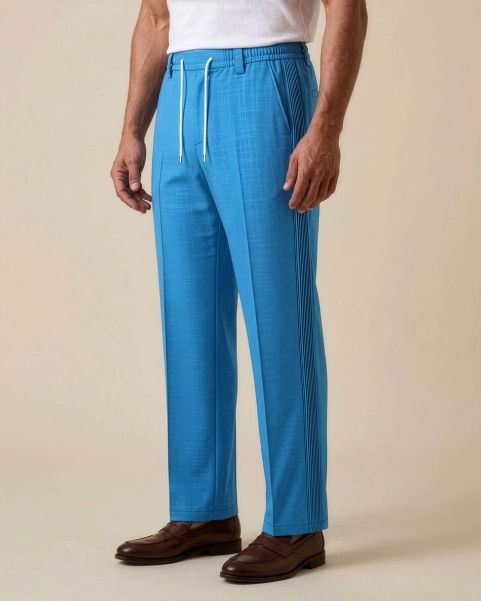 Turqueza Pin-Tuck Linen Trousers
