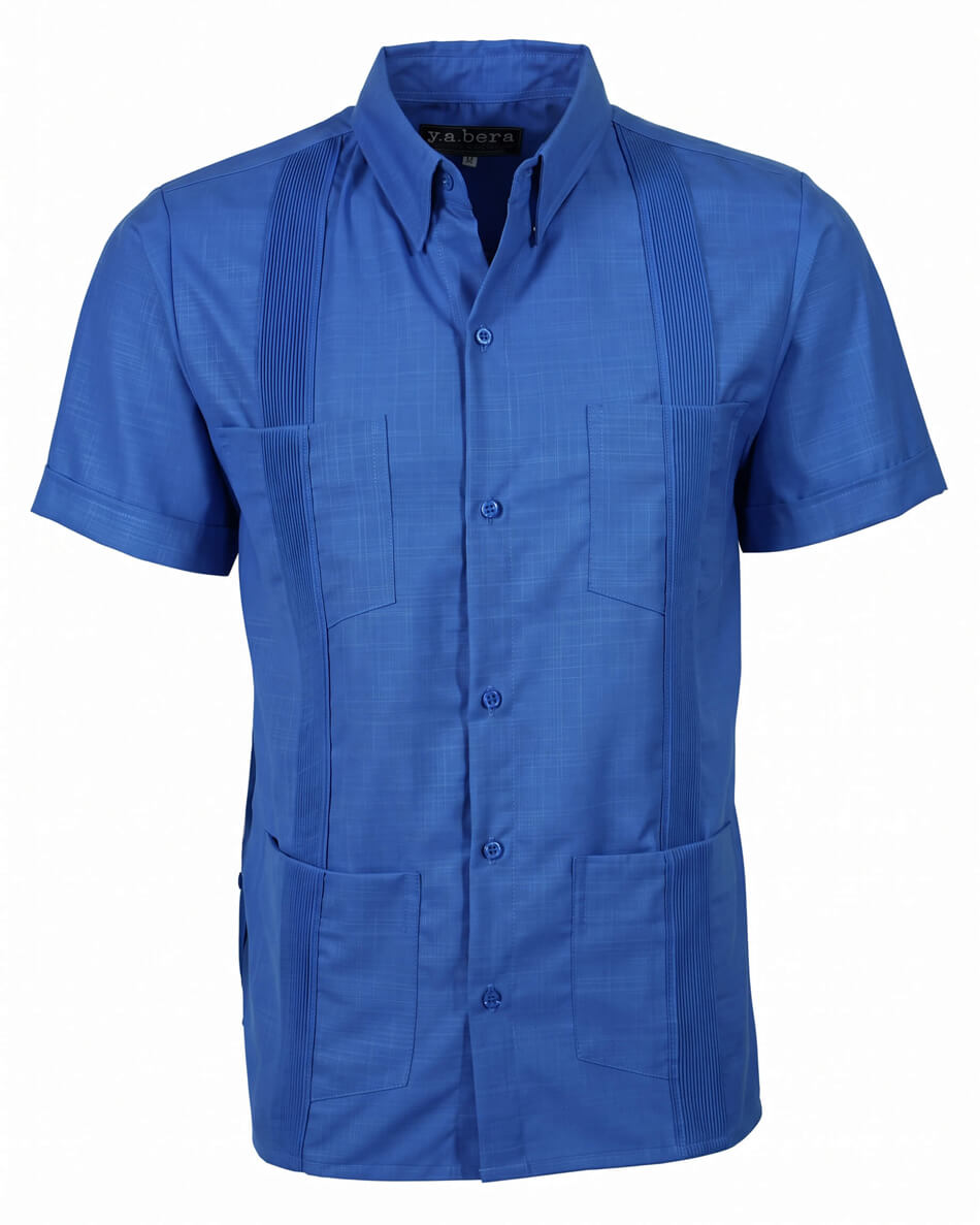 Ready to Go XLT | Ultramarine Blue Short Sleeve Guayabera