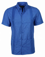 Ready to Go XLT | Ultramarine Blue Short Sleeve Guayabera