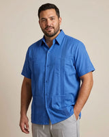 Ready to Go XLT | Ultramarine Blue Short Sleeve Guayabera