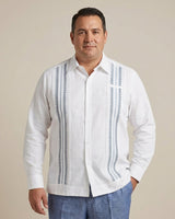 Ready to Go | Yucateco Ancient Pixel White Guayabera