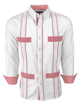 Couture Blanco Delicado Four Pocket Guayabera