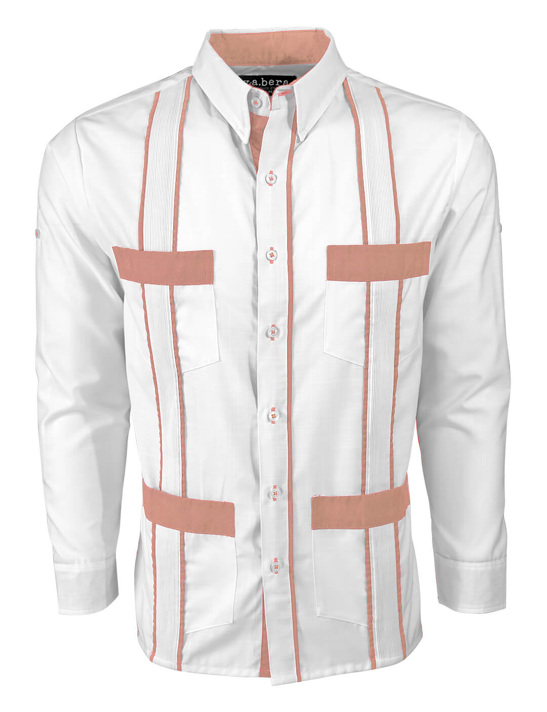 Couture Blanco Delicado Four Pocket Guayabera