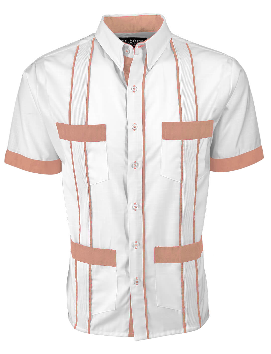 Couture Blanco Delicado Four Pocket Guayabera