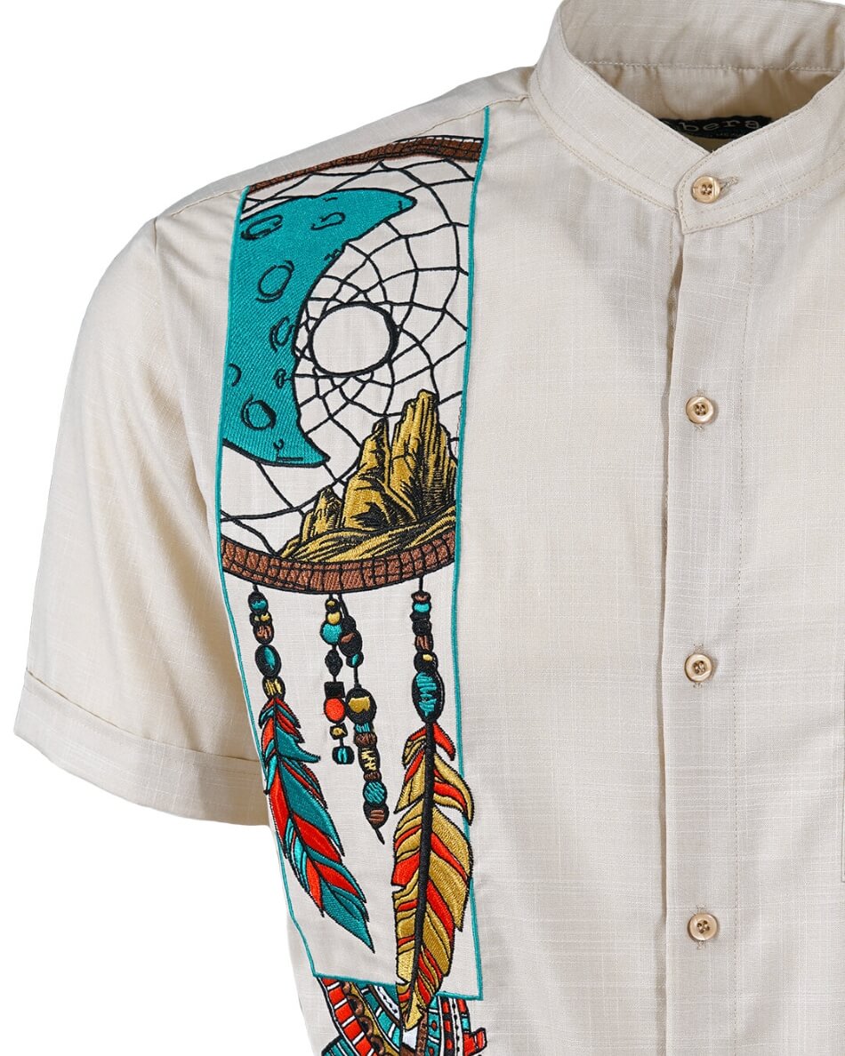 Dreamcatcher Mosaic Guayabera