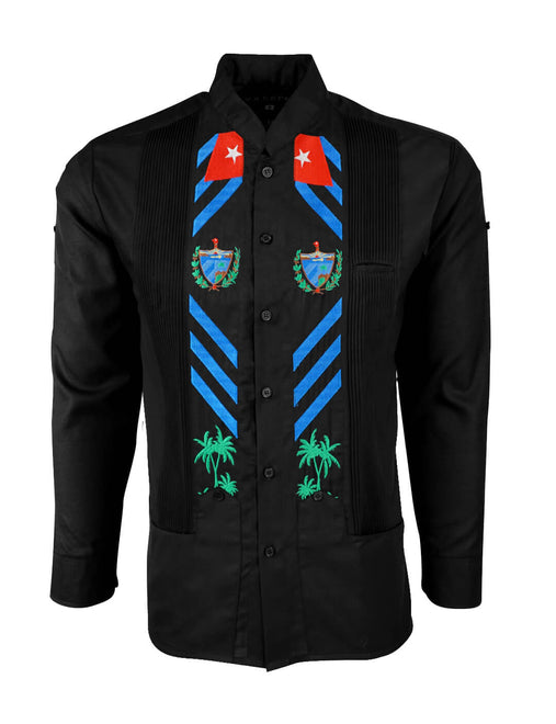 Black Sands in Kúbà Long Sleeve Guayabera - Dj Melao Edition