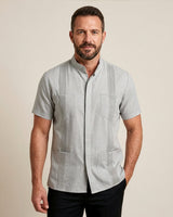 Ash Grey Terra Guayabera
