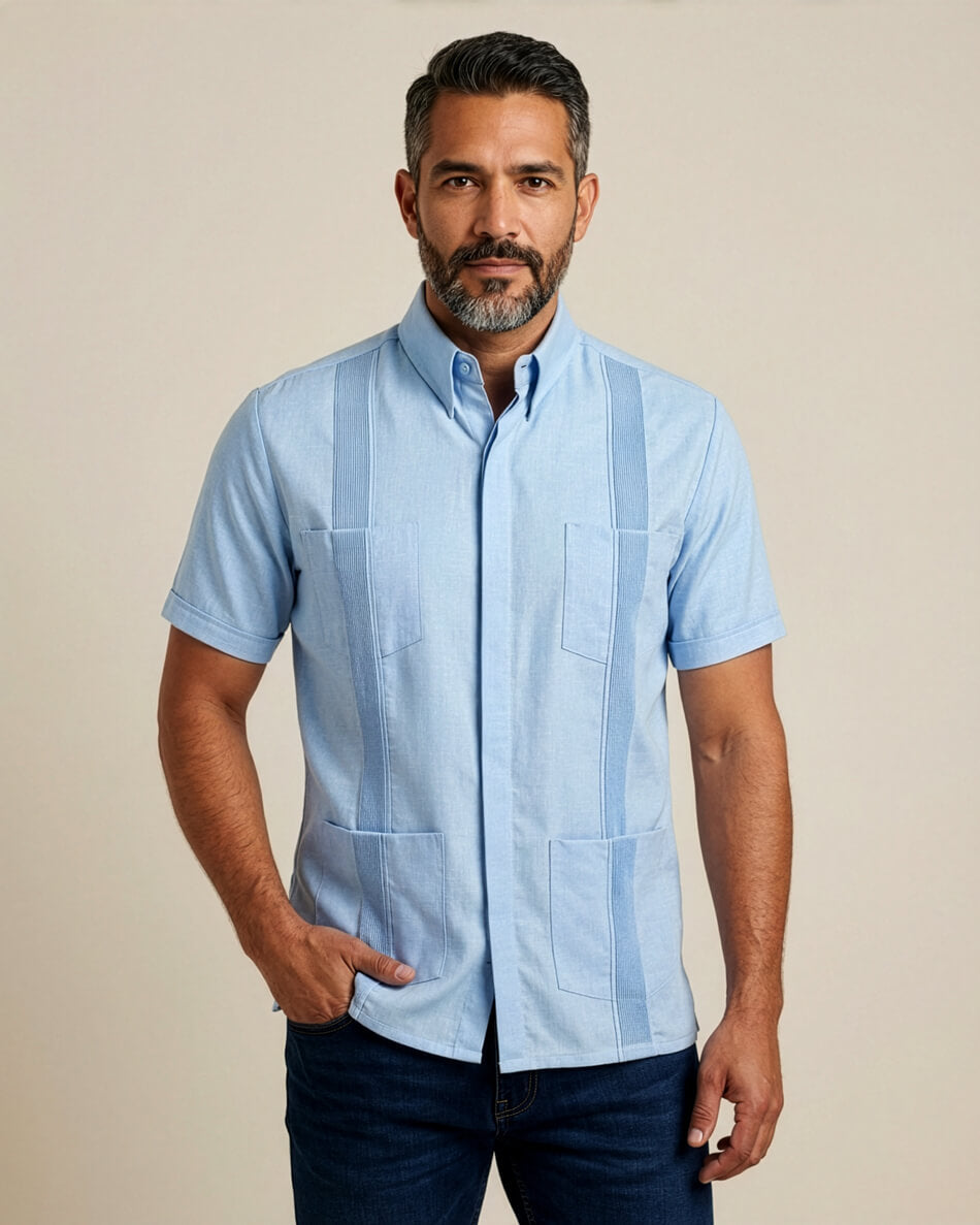 Cenote Sky Blue Terra Guayabera