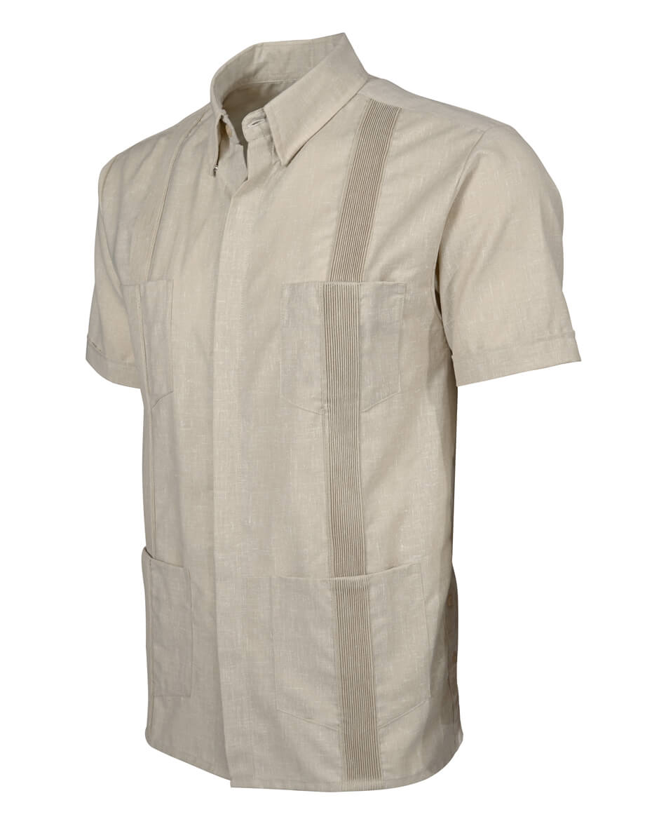 Sandstone Beige Terra Guayabera