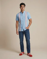 La Colegial Sky Blue Guayabera