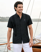 90 Miles South Negro y Negro Guayabera