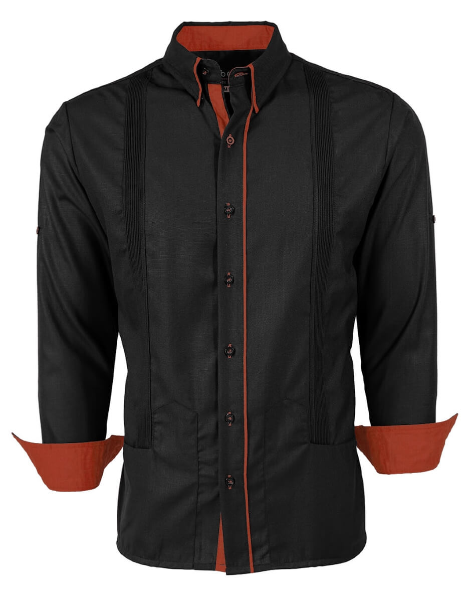 Couture Black Clásico Norteña Guayabera
