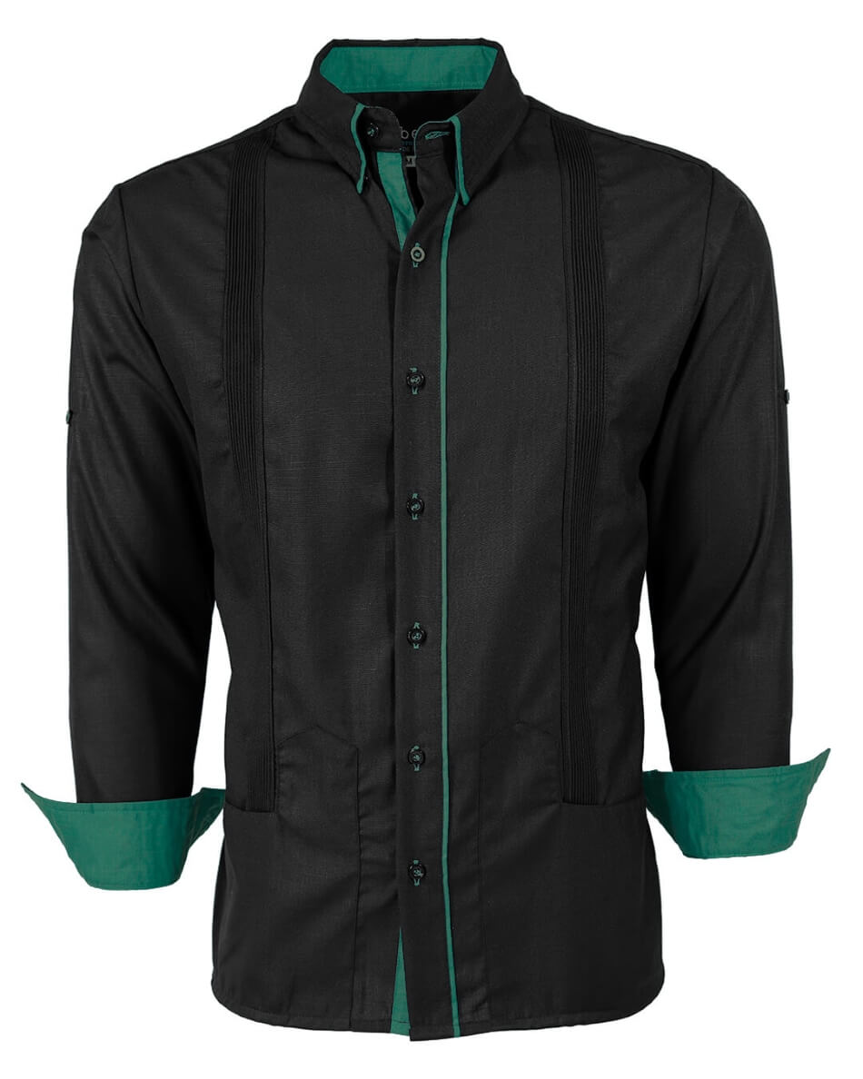 Couture Black Clásico Norteña Guayabera
