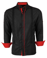 Couture Black Clásico Norteña Guayabera
