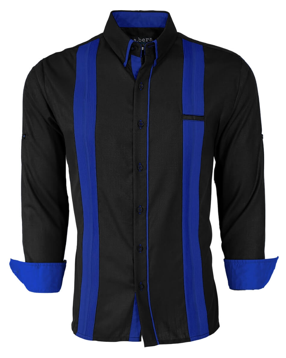 Couture Black Acentuada Presidencial Guayabera