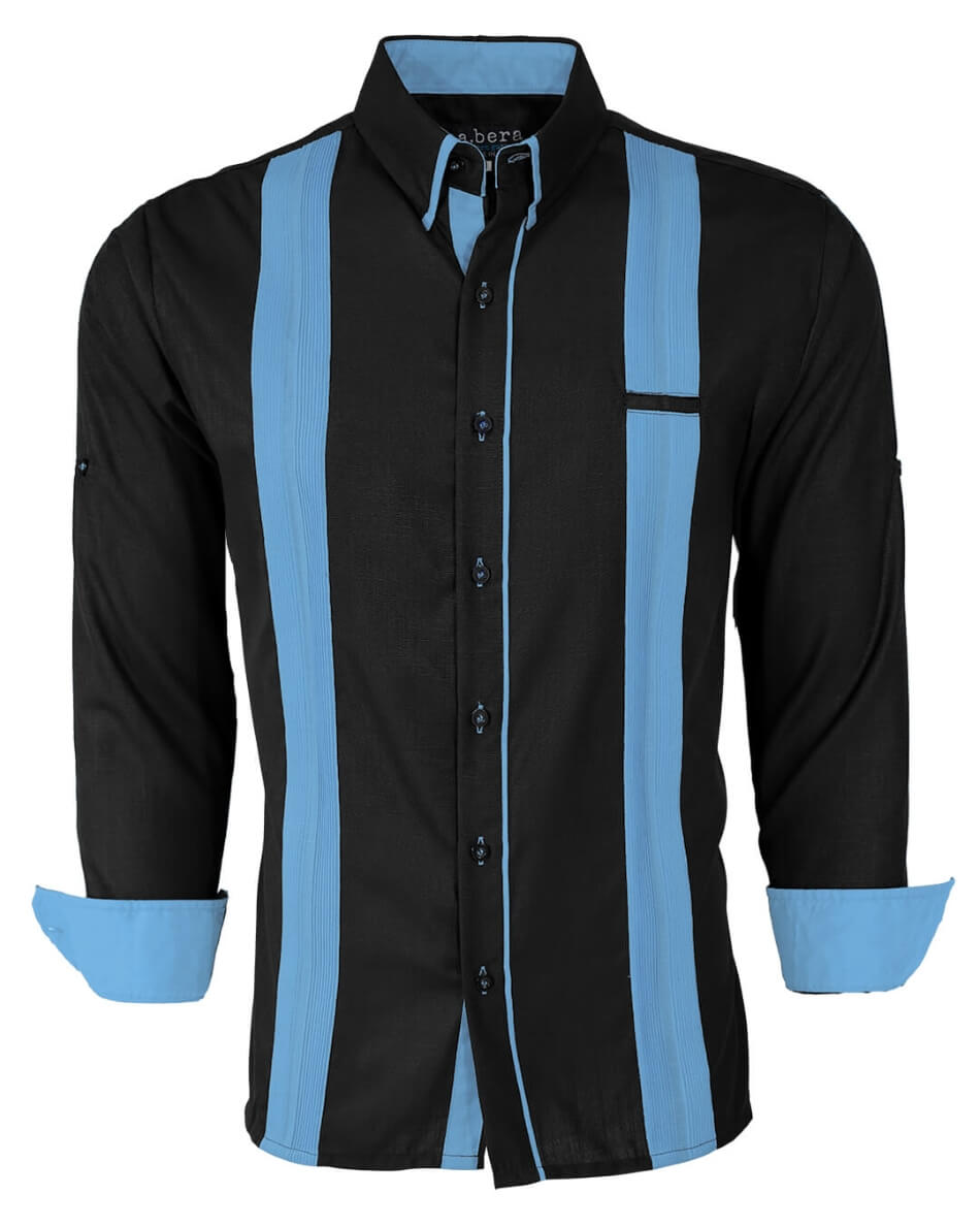 Couture Black Acentuada Presidencial Guayabera