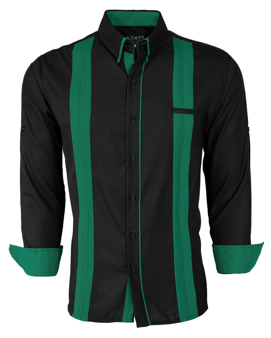 Couture Black Acentuada Presidencial Guayabera