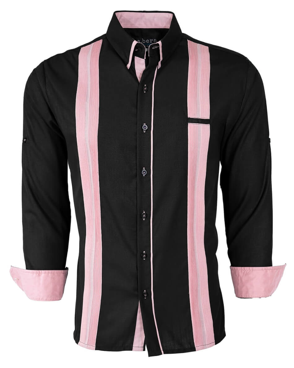 Couture Black Acentuada Presidencial Guayabera