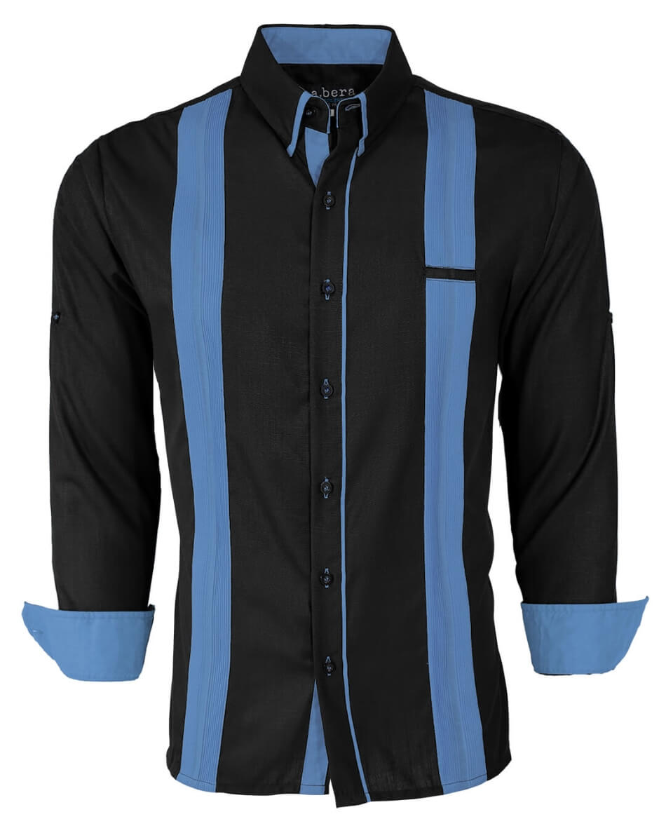 Couture Black Acentuada Presidencial Guayabera