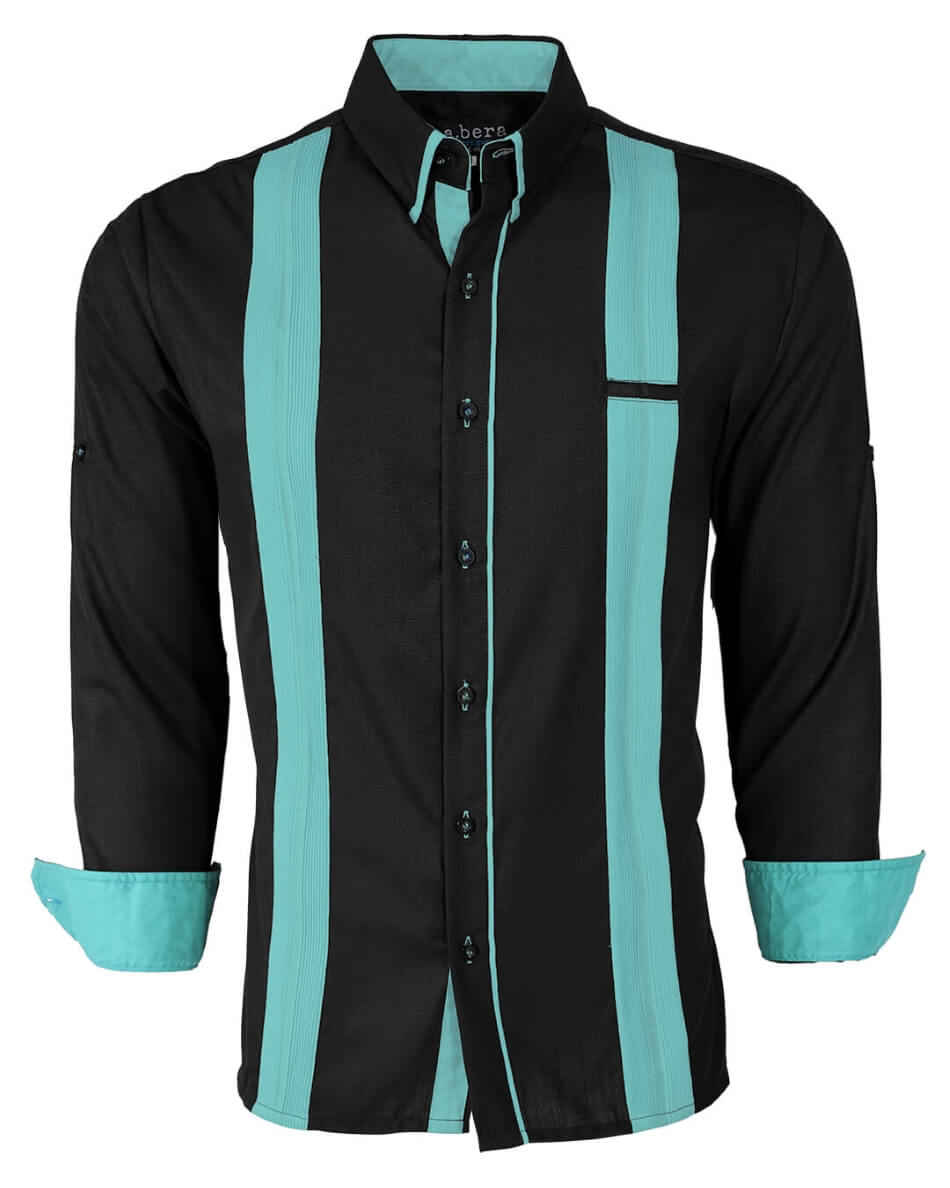 Couture Black Acentuada Presidencial Guayabera