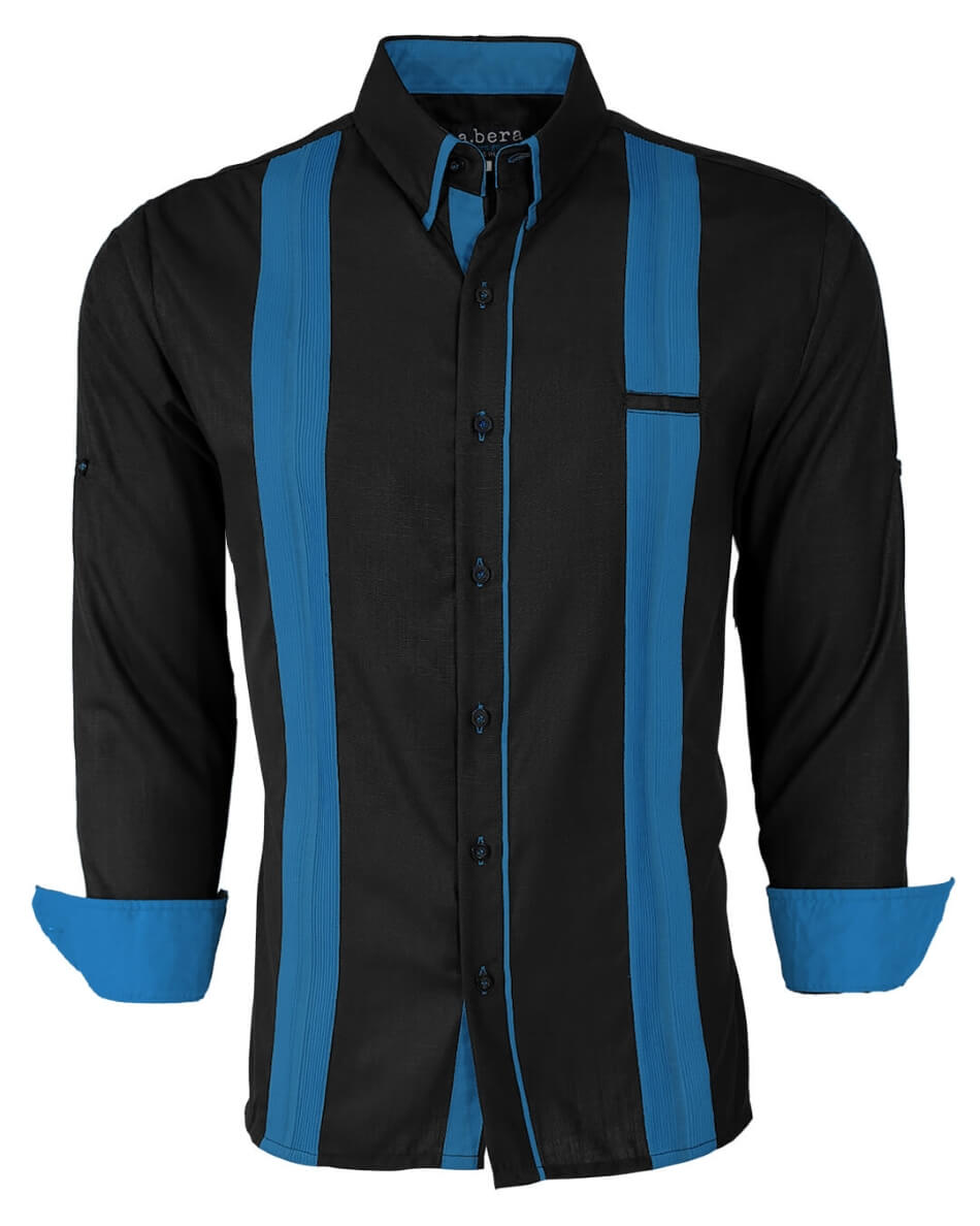 Couture Black Acentuada Presidencial Guayabera