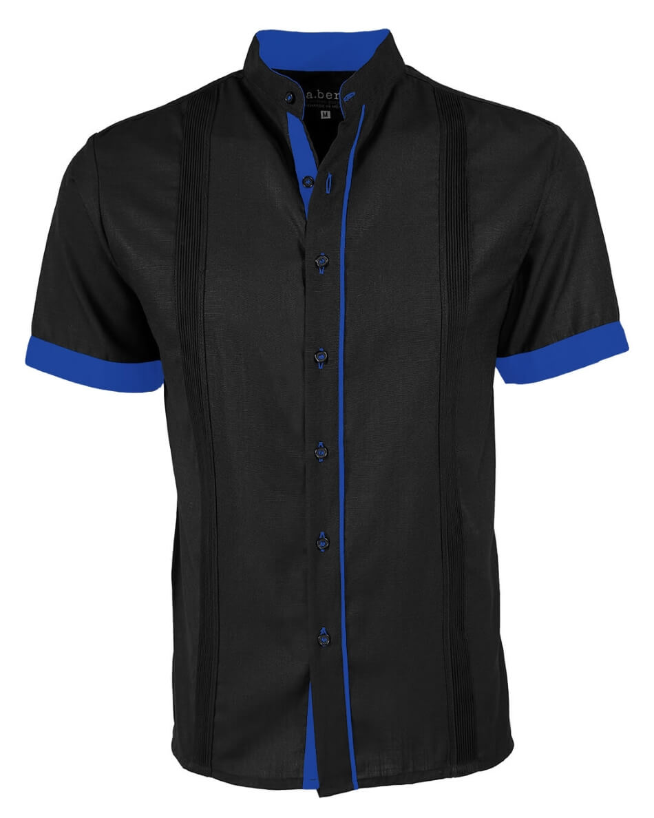 Couture Black Clásico Mandarin Presidencial Guayabera