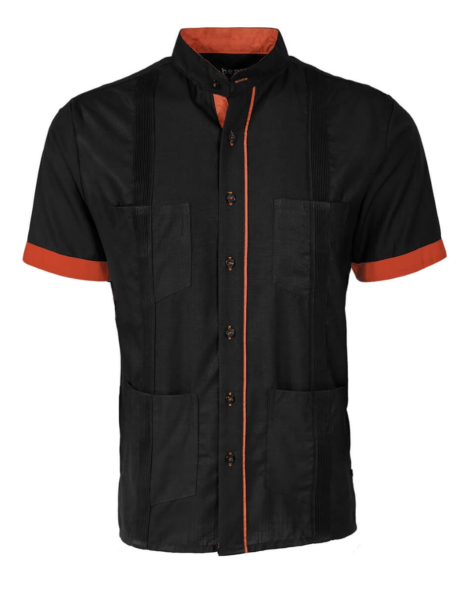 Couture Black Clásico Four Pocket Guayabera