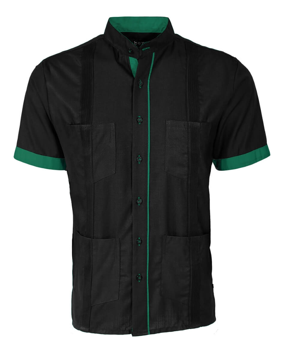 Couture Black Clásico Four Pocket Guayabera