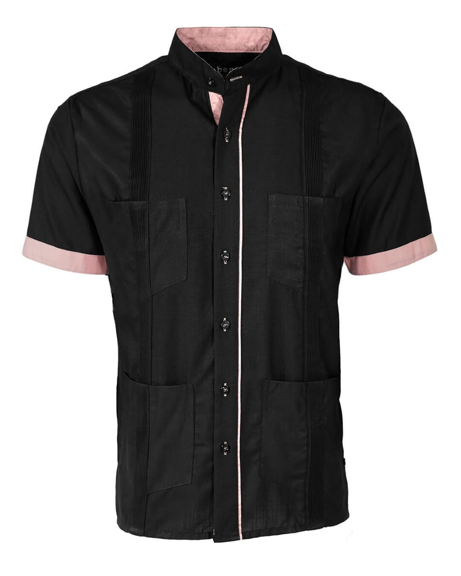 Couture Black Clásico Four Pocket Guayabera