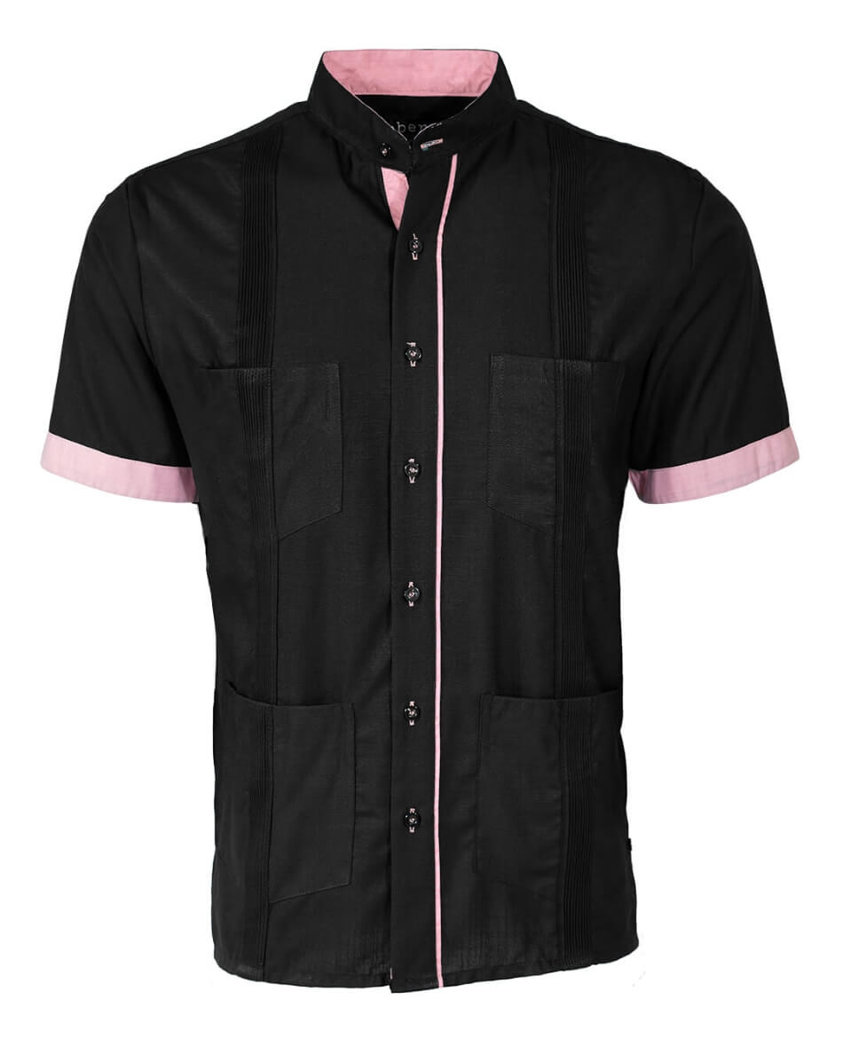 Couture Black Clásico Four Pocket Guayabera