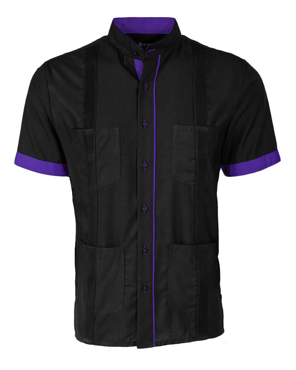 Couture Black Clásico Four Pocket Guayabera
