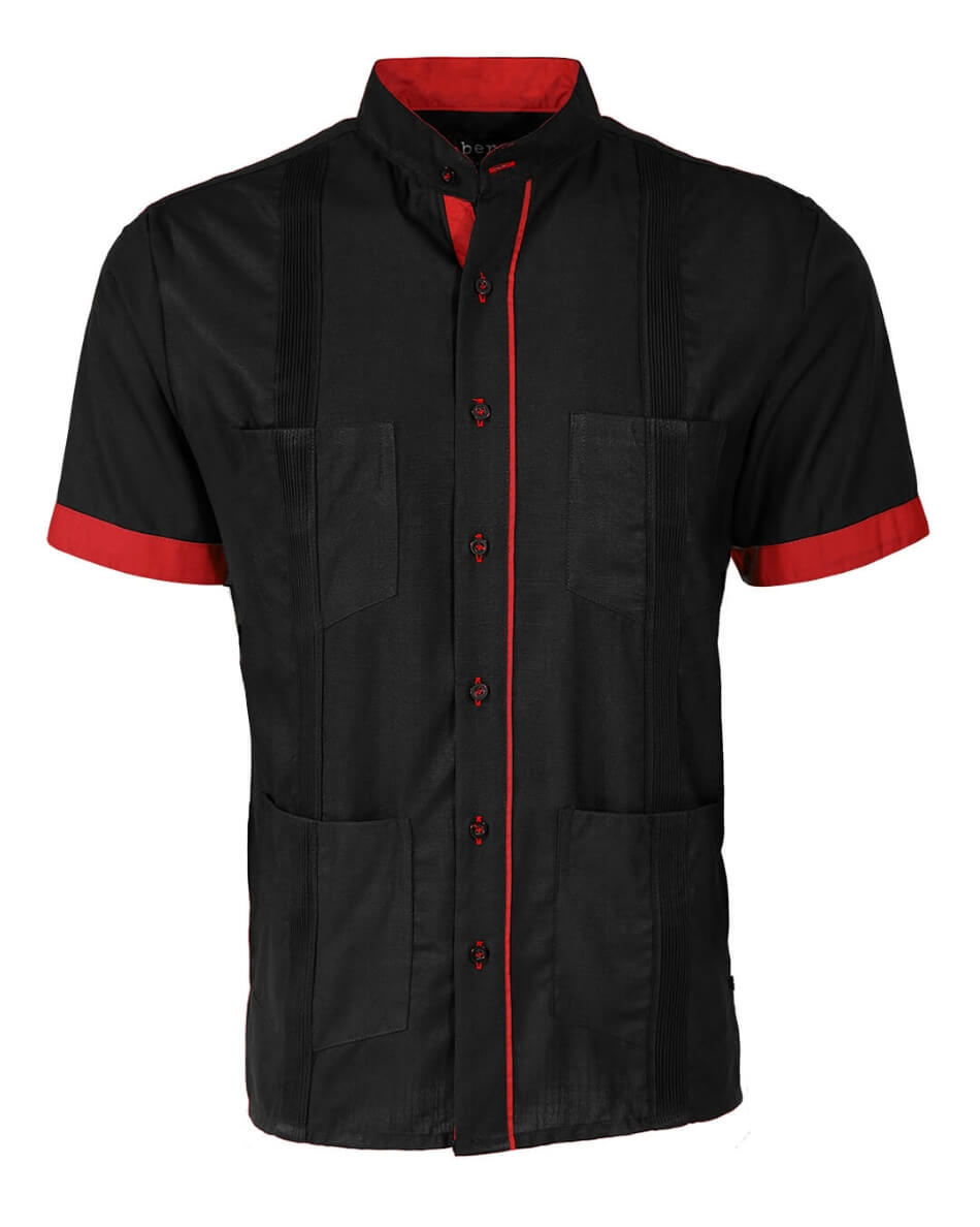 Couture Black Clásico Four Pocket Guayabera