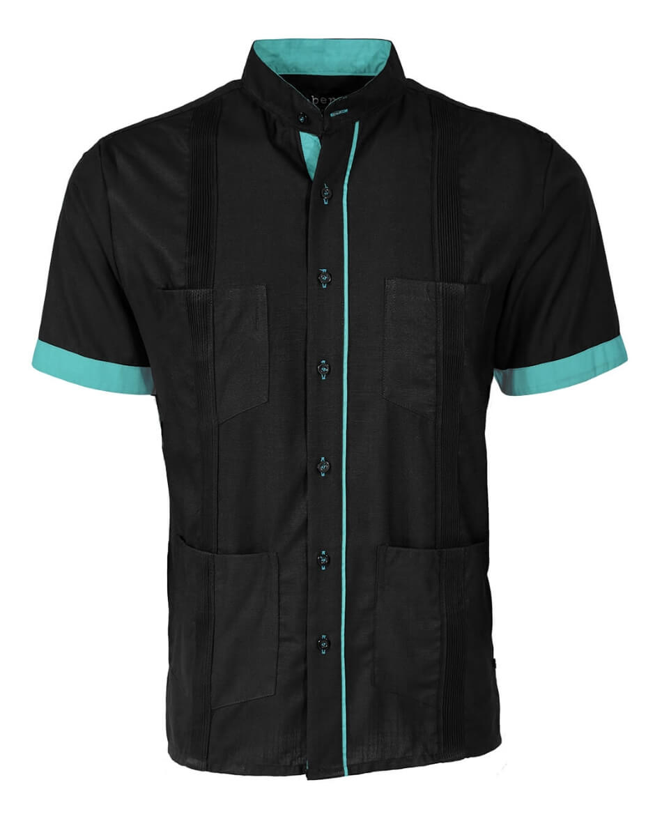 Couture Black Clásico Four Pocket Guayabera