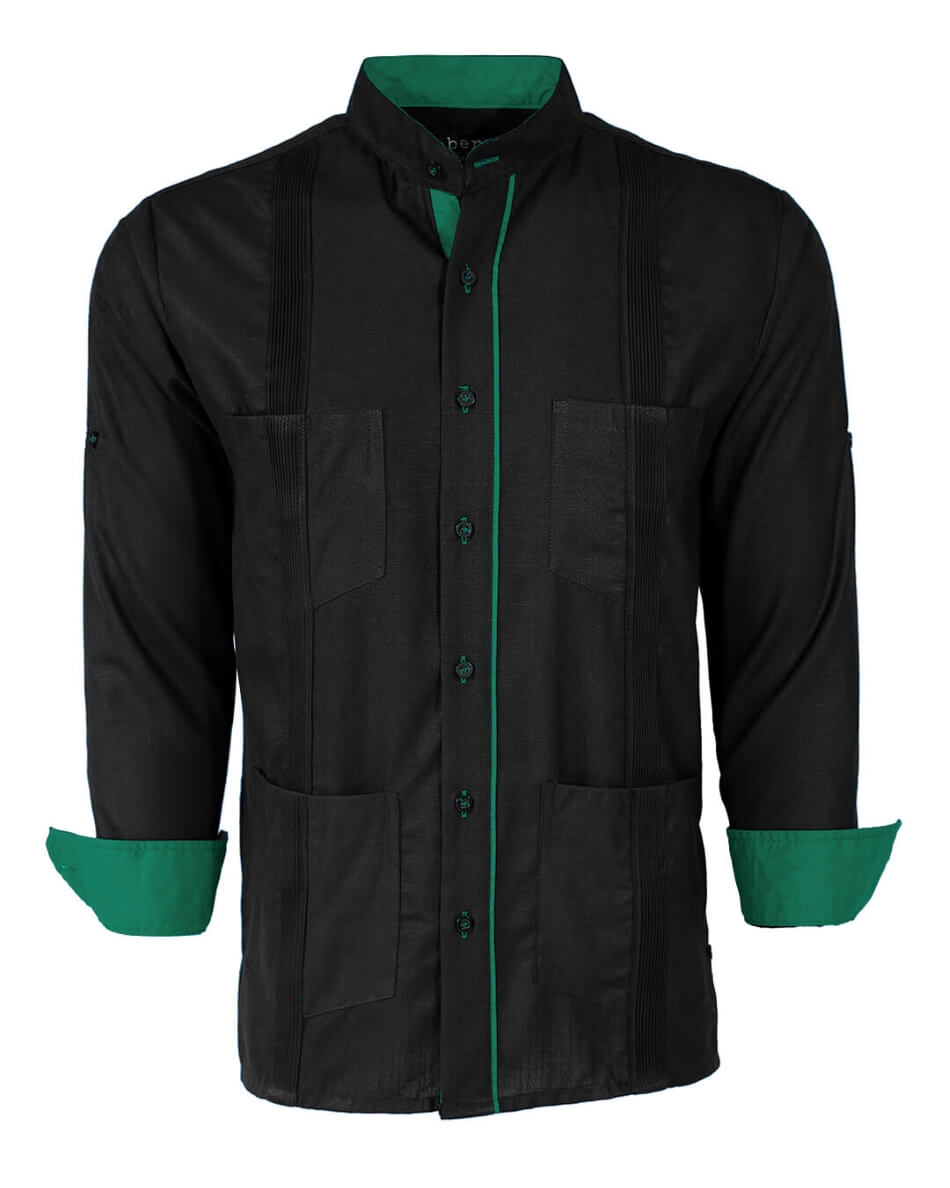 Couture Black Clásico Four Pocket Guayabera