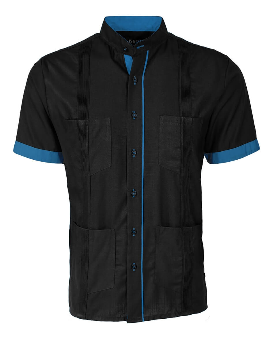 Couture Black Clásico Four Pocket Guayabera