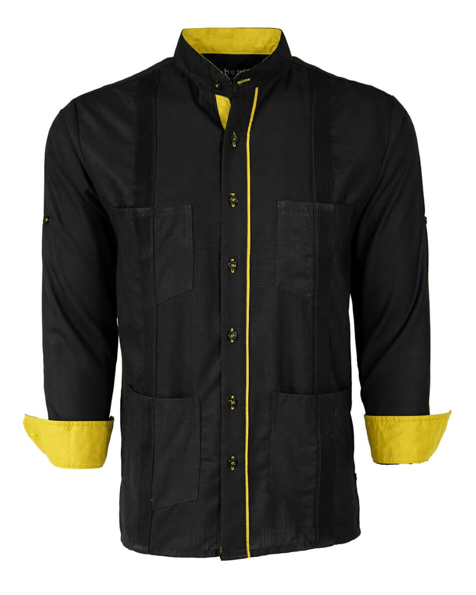 Couture Black Clásico Four Pocket Guayabera