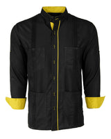 Couture Black Clásico Four Pocket Guayabera