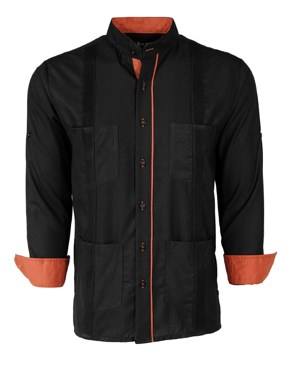 Couture Black Clásico Four Pocket Guayabera