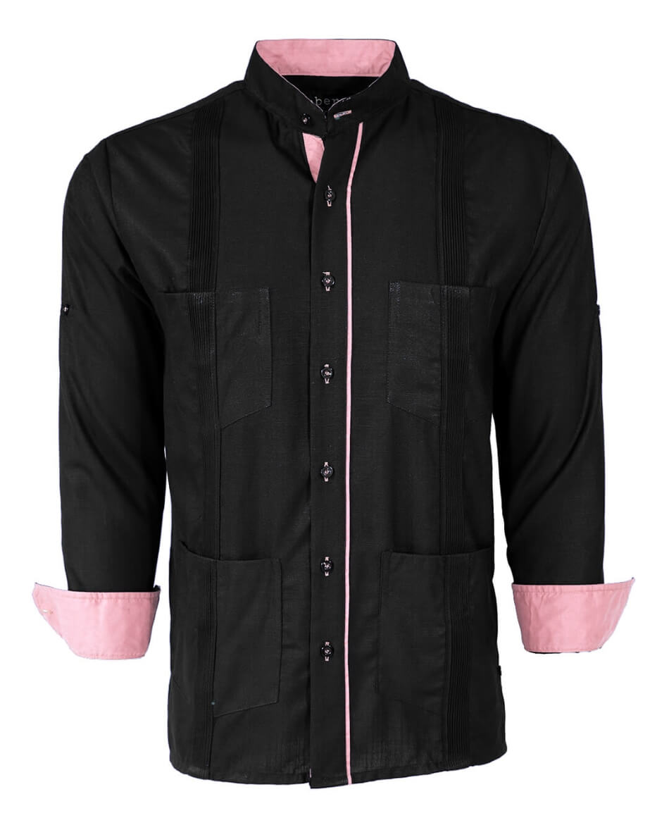 Couture Black Clásico Four Pocket Guayabera