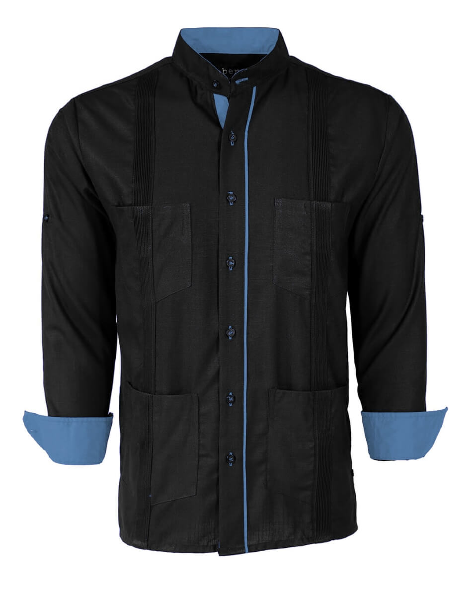 Couture Black Clásico Four Pocket Guayabera