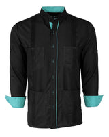 Couture Black Clásico Four Pocket Guayabera