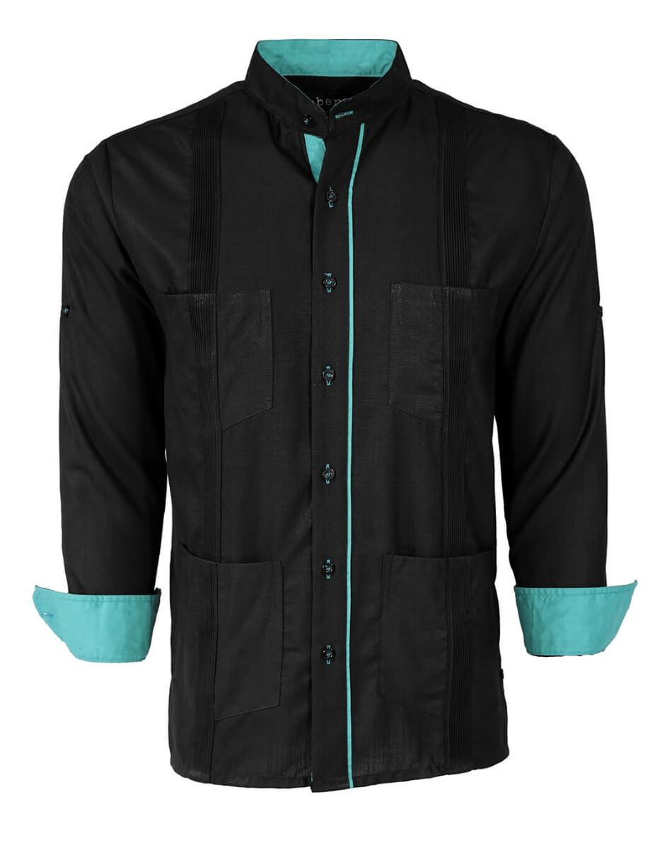 Couture Black Clásico Four Pocket Guayabera