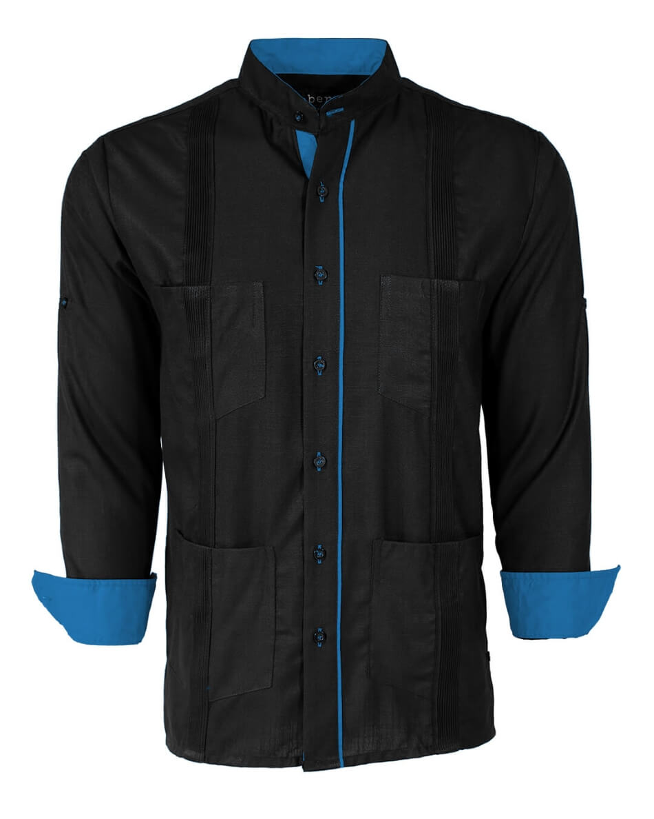 Couture Black Clásico Four Pocket Guayabera