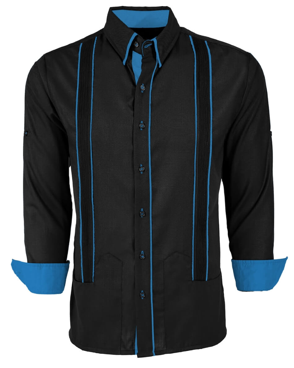 Couture Black Delicado Norteña Guayabera